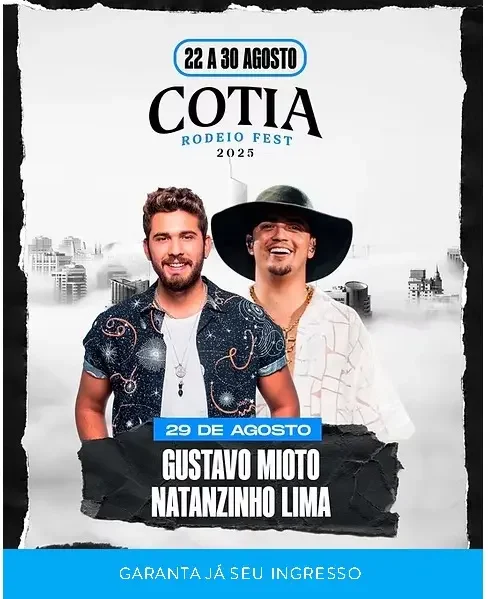 29-30 de agosto - Rodeio Cotia Fest